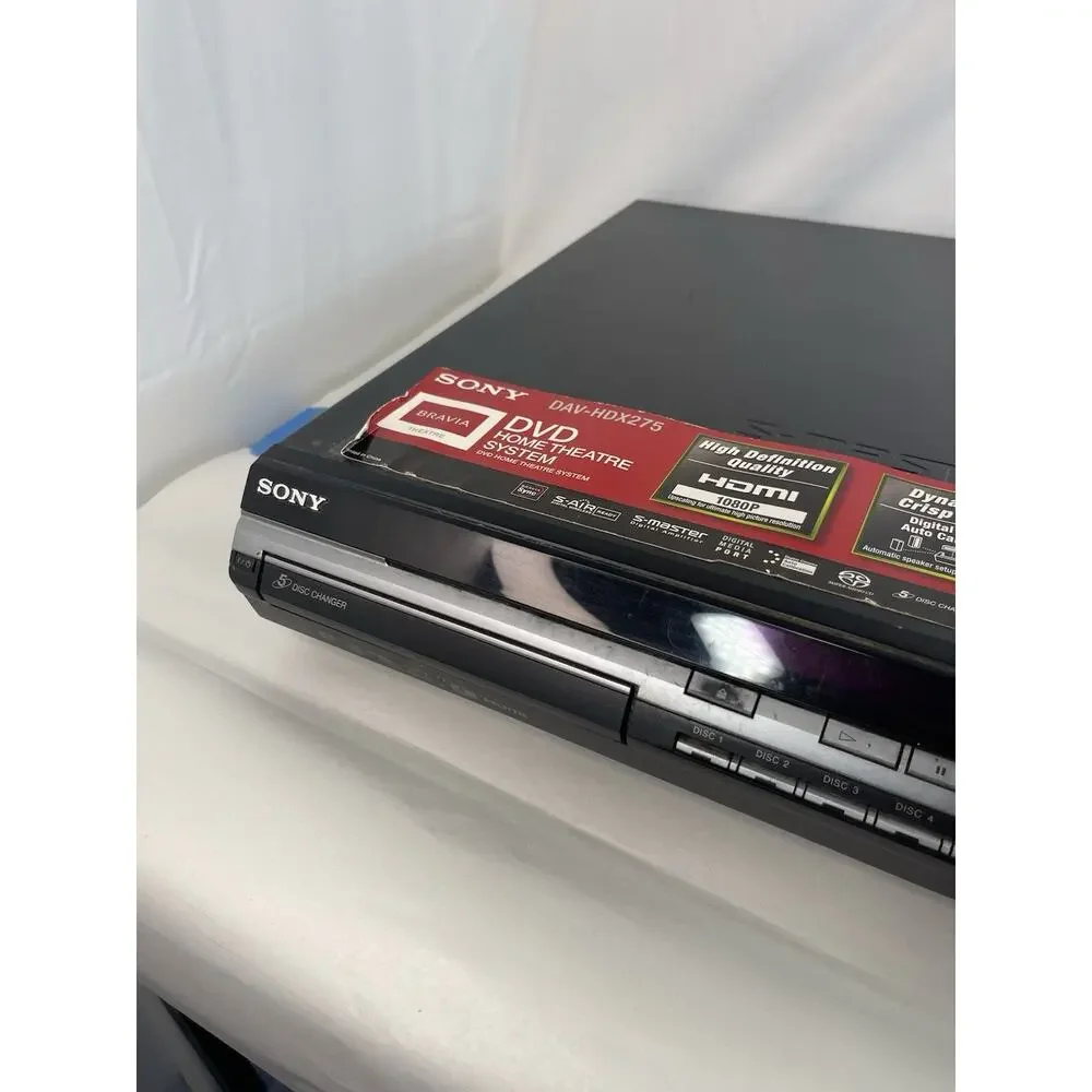 Sony BRAVIA DAV-HDX275 5-Disc DVD Home Theater System Receiver HDMI 1080p